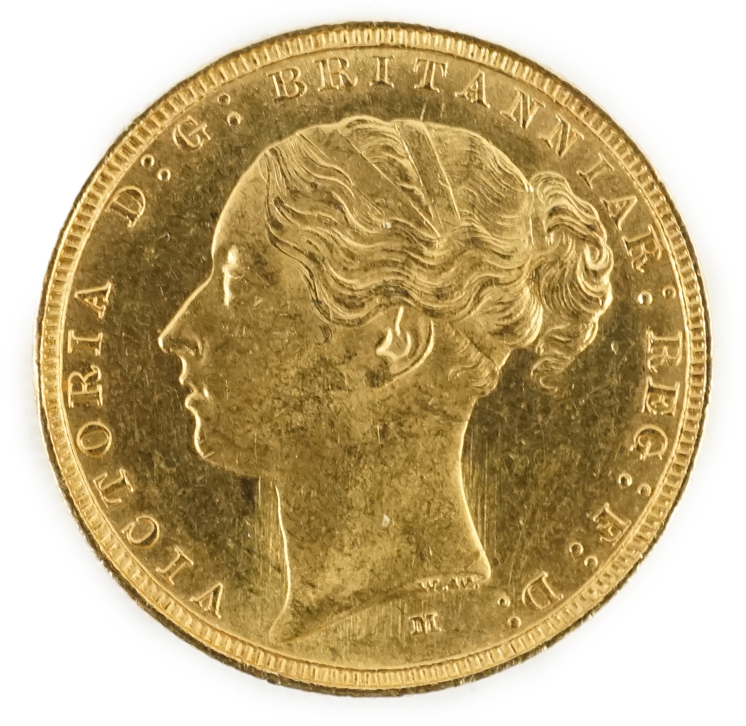 A Victoria gold sovereign 1885M, EF